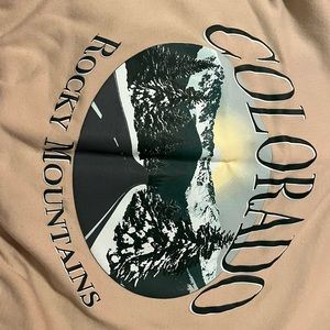 cream graphic crewneck
